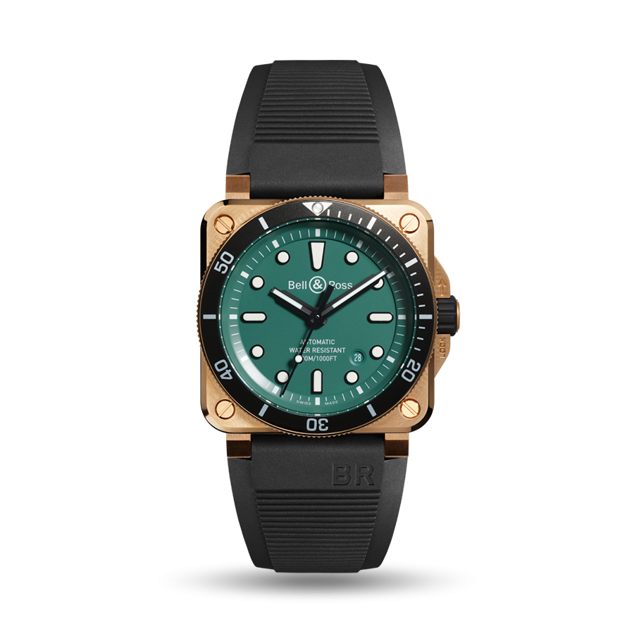 BELL AND ROSS BR 03-92 Diver Black & Green Bronze