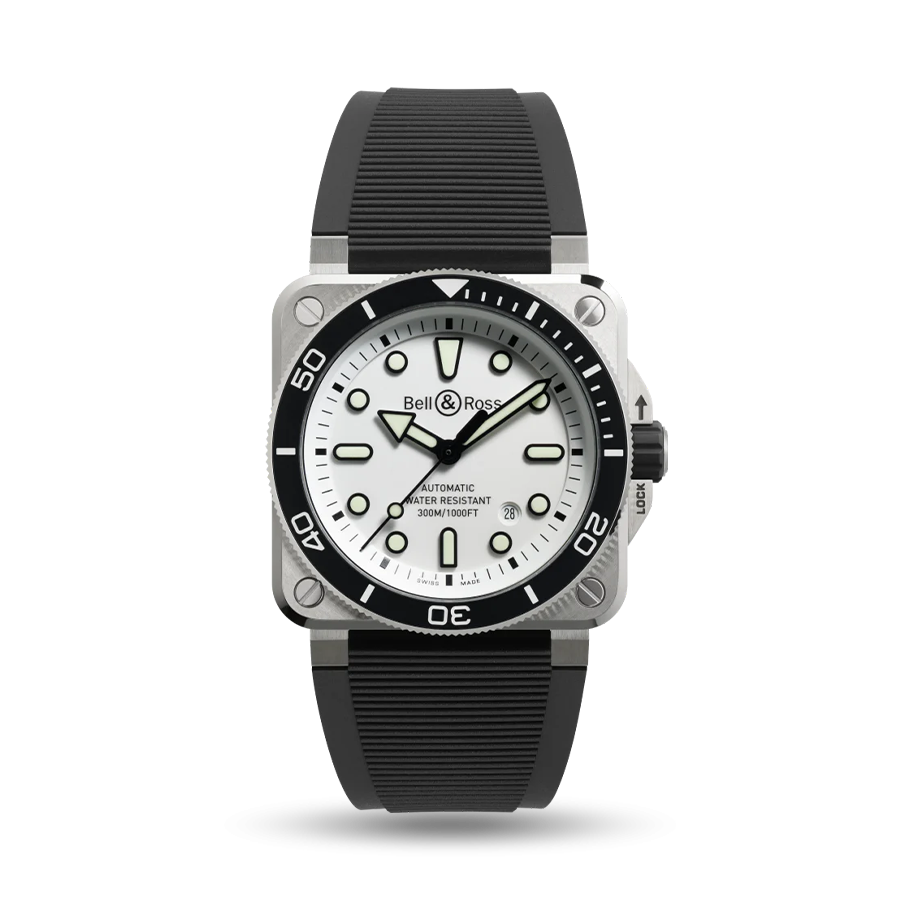 BELL AND ROSS BR 03 Diver White Steel