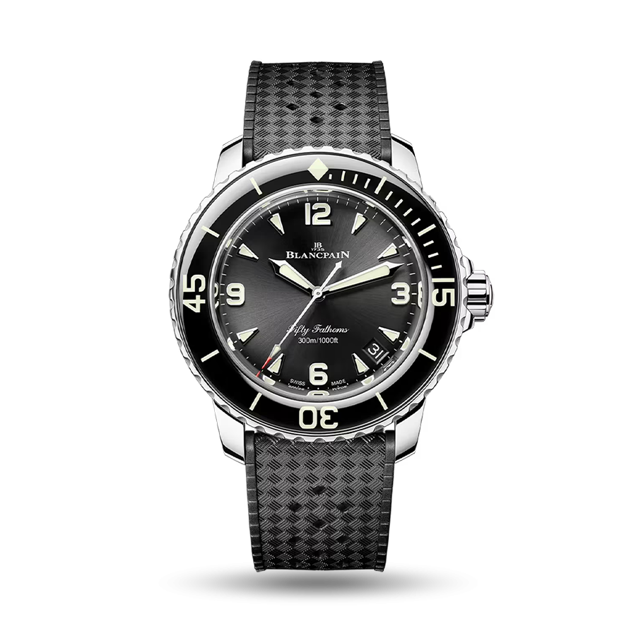 Fifty Fathoms 42mm (Steel, Rubber, Deployant Buckle))