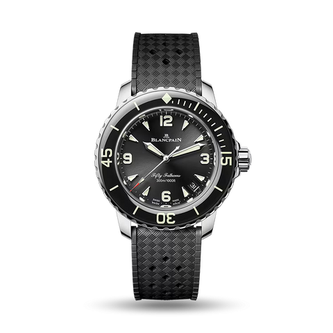 Fifty Fathoms Automatique (Steel, Rubber, Deployant Buckle))