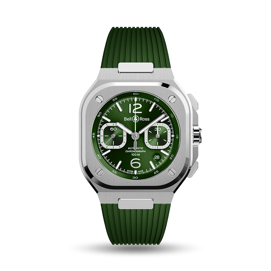 BR 05  Chrono Green Steel