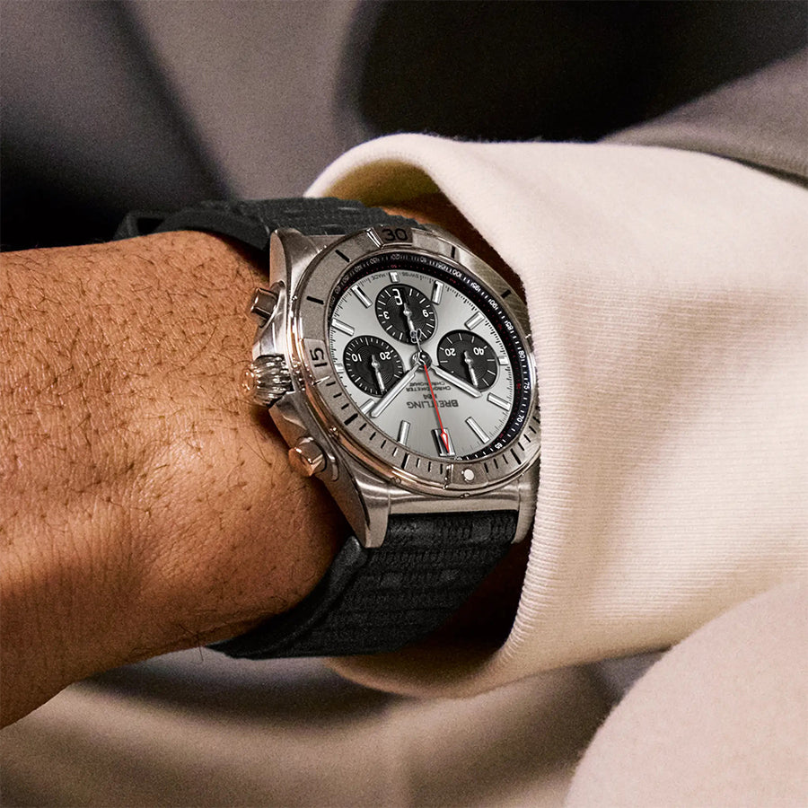 Chronomat B01 Silver Chronograph 42