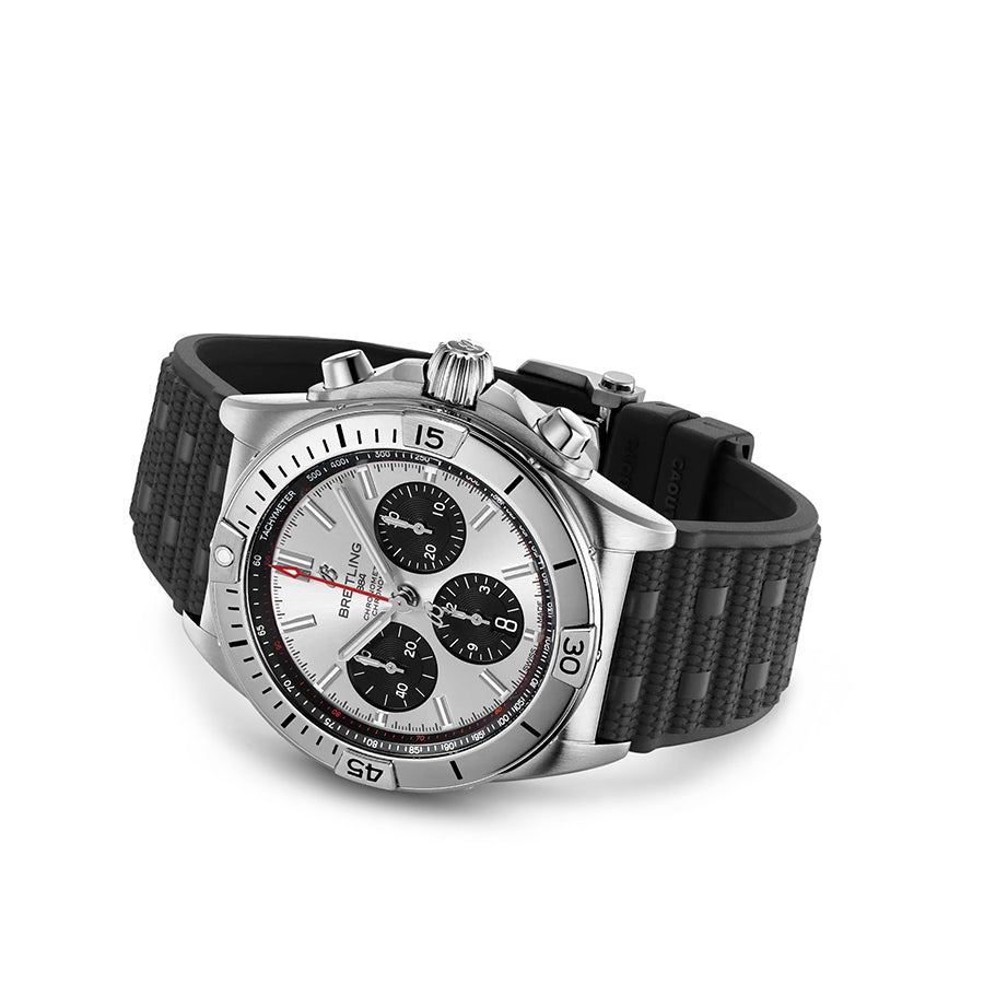 Chronomat B01 Silver Chronograph 42