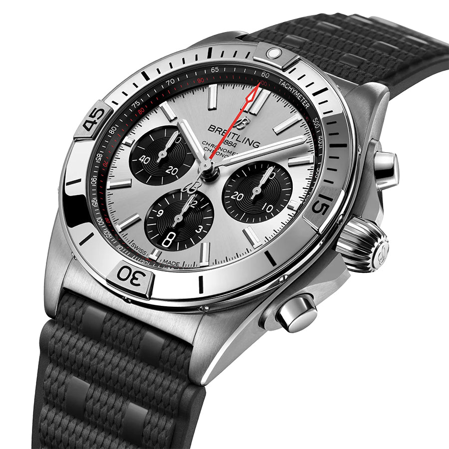 Chronomat B01 Silver Chronograph 42