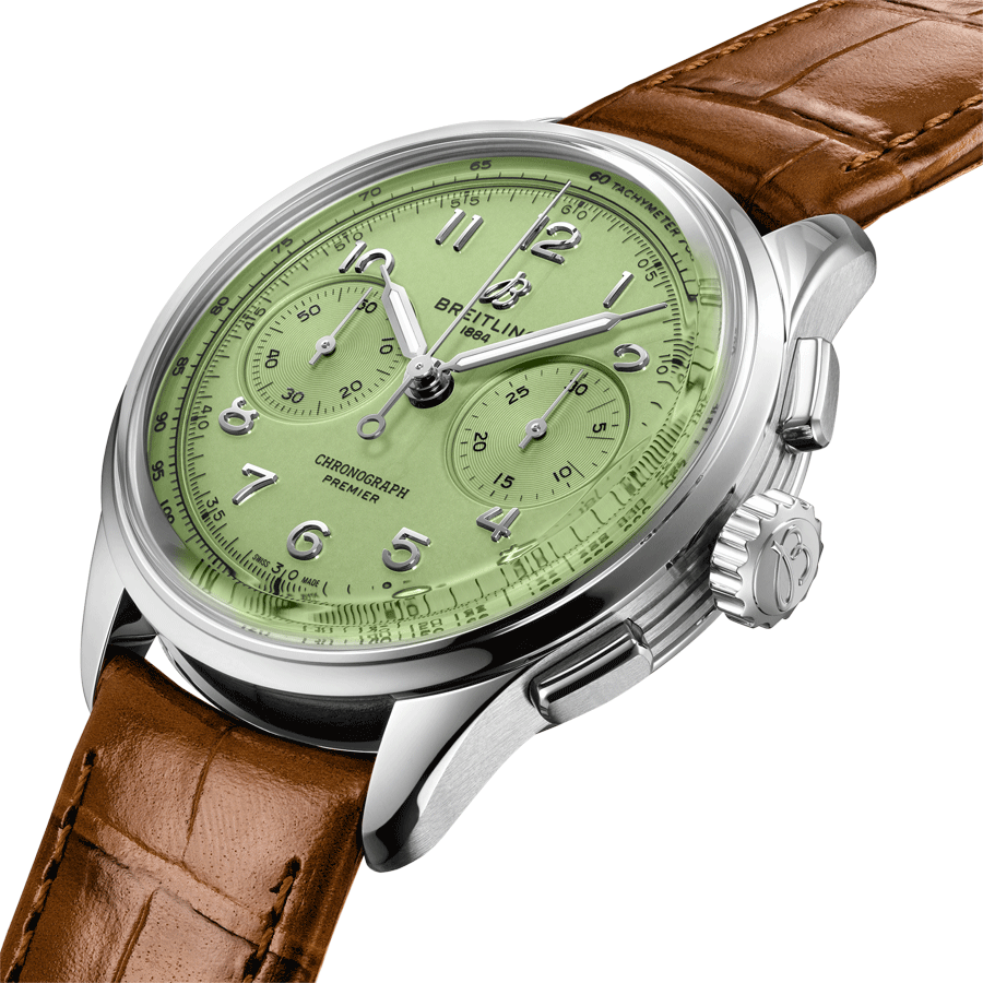 Premier B09 Chronograph 40 Pistachio Green