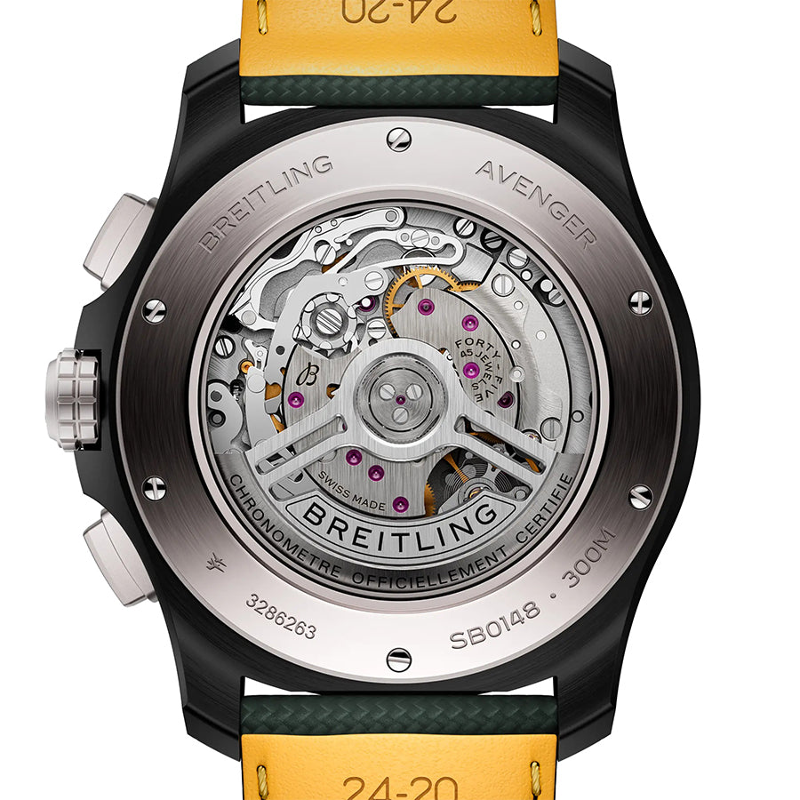 Super Avenger B01 Black Chronograph 46