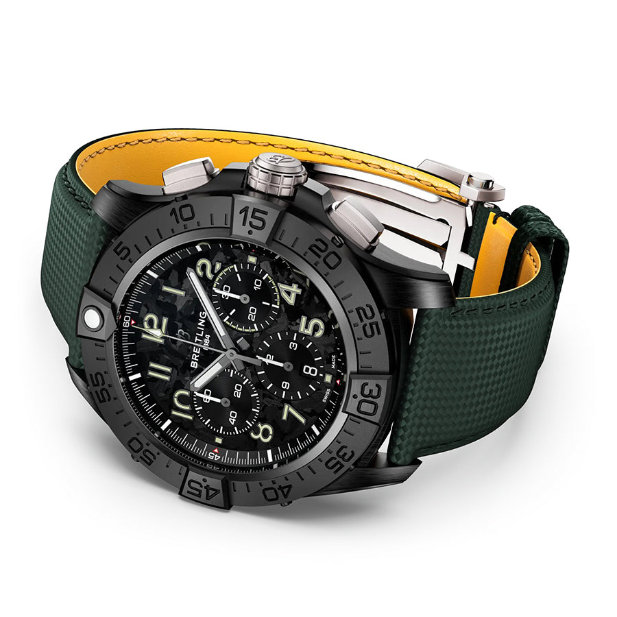 Super Avenger B01 Black Chronograph 46