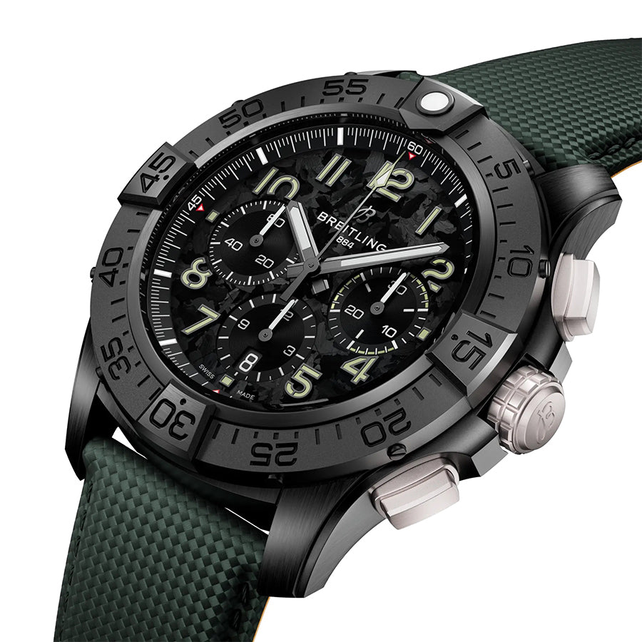 Super Avenger B01 Black Chronograph 46