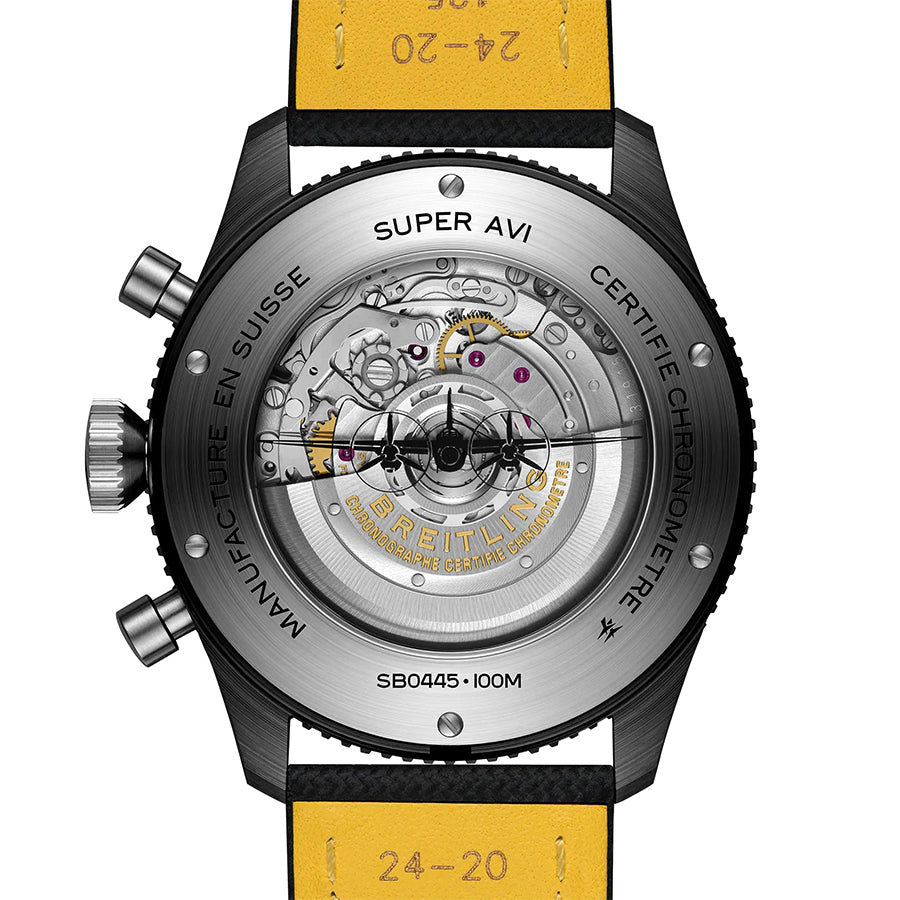 Super Avi Chronograph GMT Black 46
