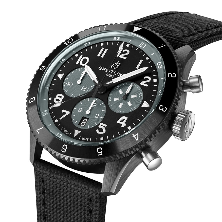 Super Avi Chronograph GMT Black 46