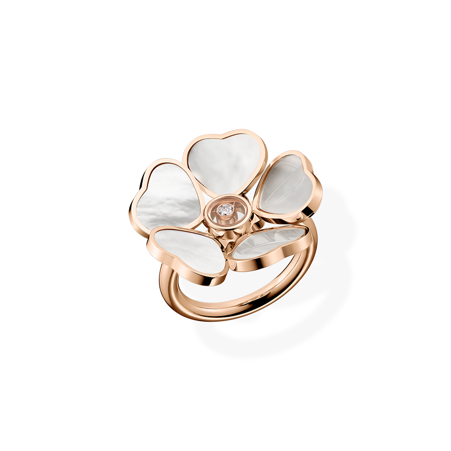 Happy Hearts Flower Ring