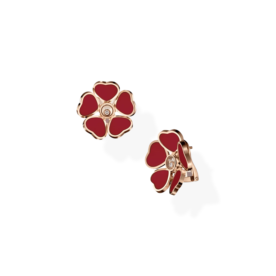Happy Hearts Flower Earrings