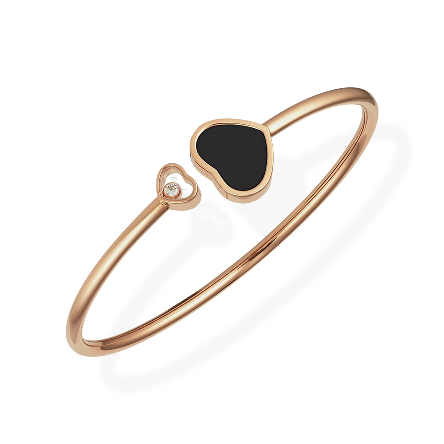 Happy Hearts Bangle Onyx