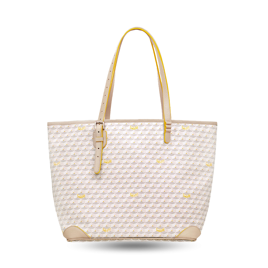 Daily Battle 32 Tote - Yellow Border Saint-Honoré Beige