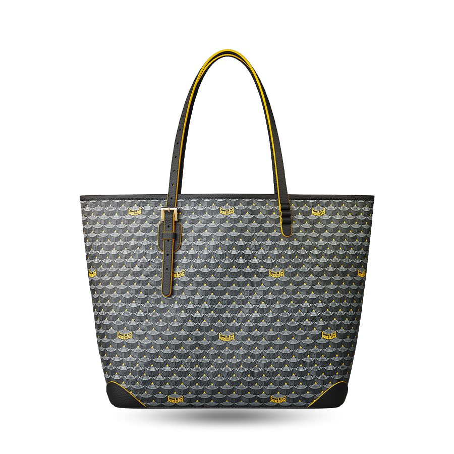 Daily Battle 35 Tote - Yellow Border Powder Black