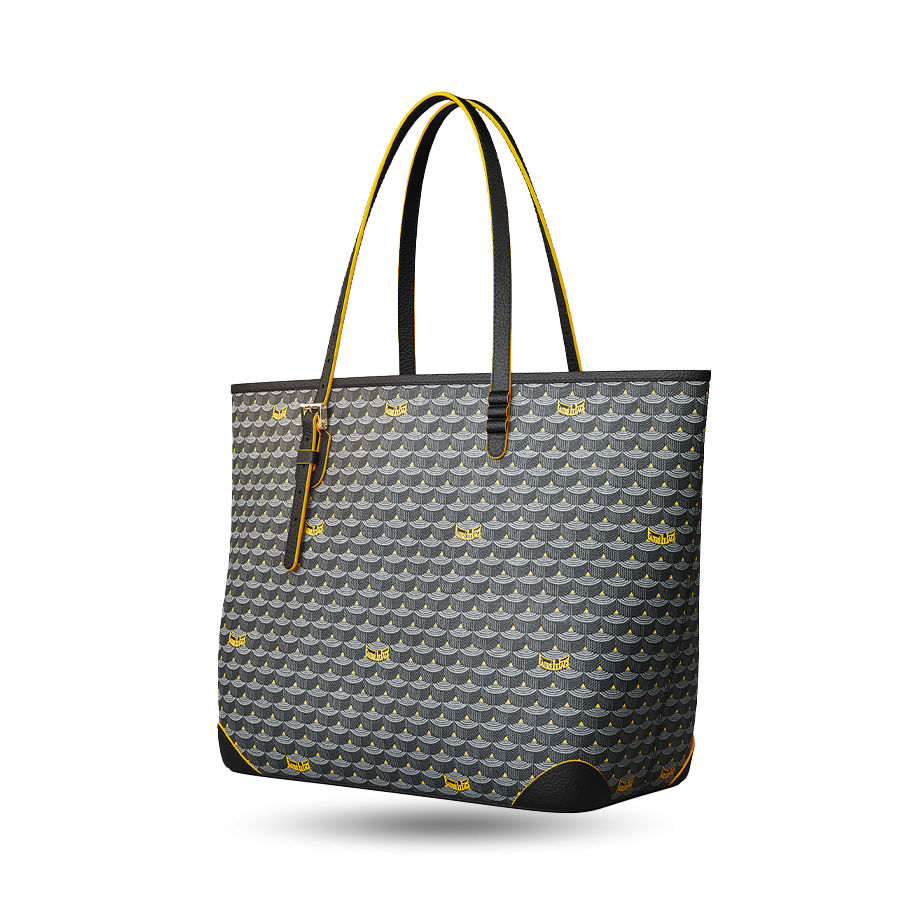 Daily Battle 35 Tote - Yellow Border Powder Black