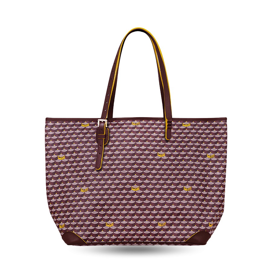 Daily Battle 37 Tote - Yellow Border Ivress Red