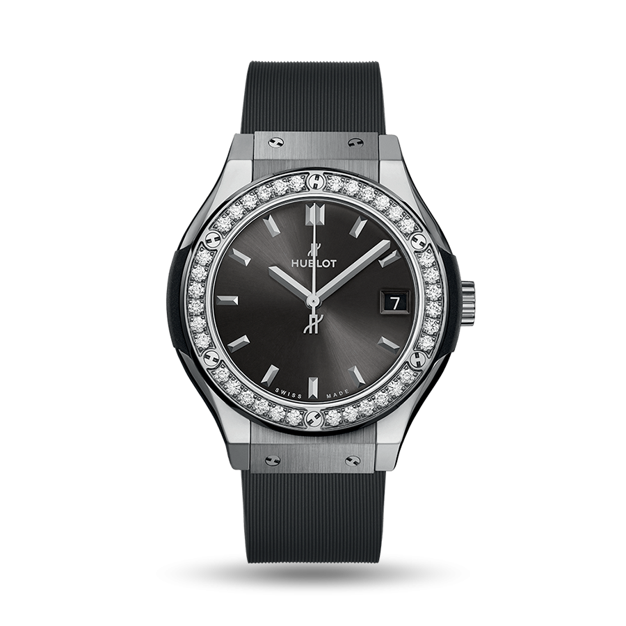 Classic Fusion Racing Grey Titanium Diamonds