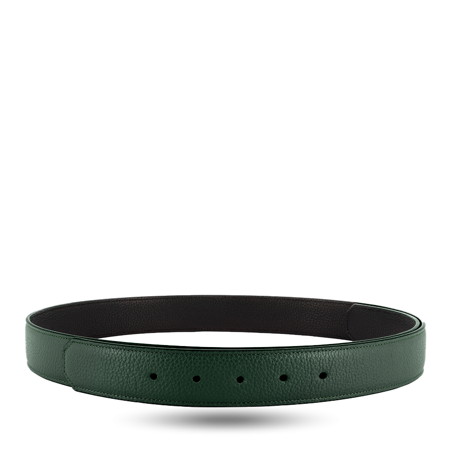 Customisable Leather Belt 105cm - Forest Green