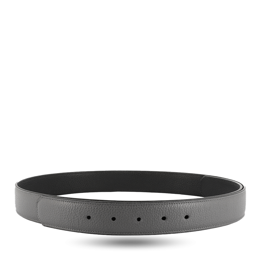 Customisable Leather Belt 105cm - Grey