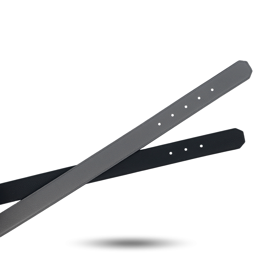 Customisable Leather Belt 105cm - Grey
