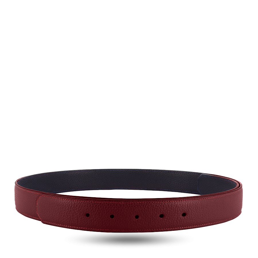 Customisable Leather Belt 95cm - Red
