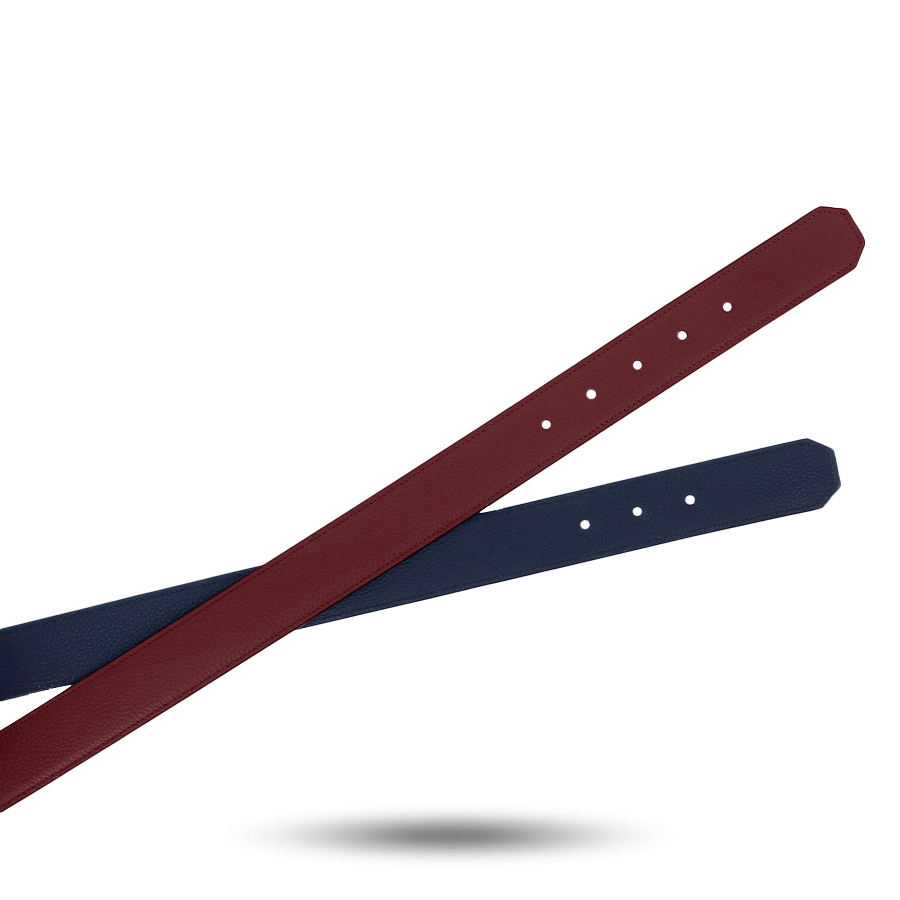 Customisable Leather Belt 95cm - Red