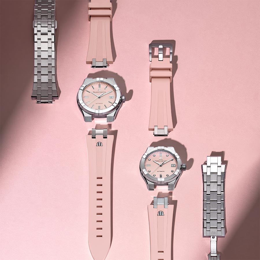 Aikon Automatic Date 35mm Limited Edition "Summer Vibes", Pink