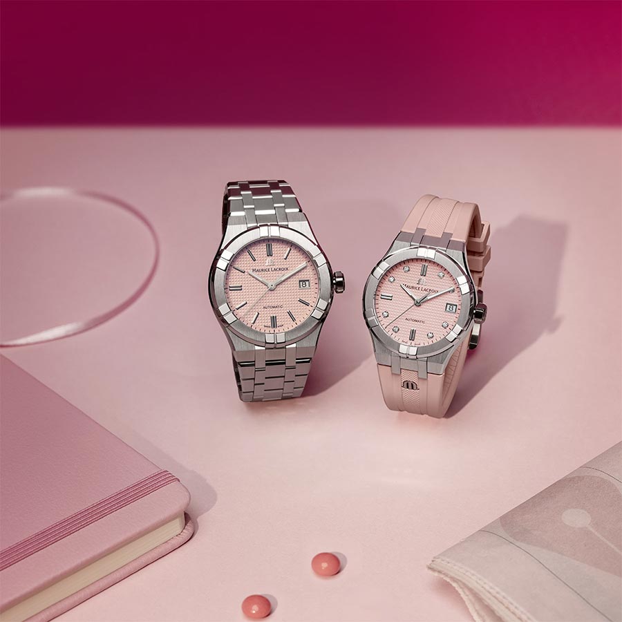 Aikon Automatic Date 35mm Limited Edition "Summer Vibes", Pink
