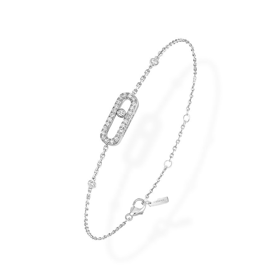 Move Uno Diamond Paved Bracelet