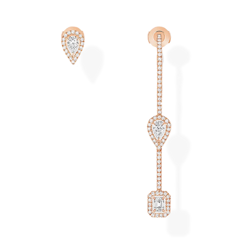 My Twin Hook & Stud 3 x 0.10ct Earrings