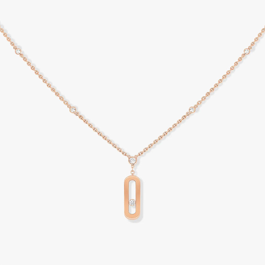 Move Uno Long Diamond Necklace