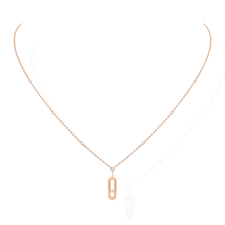 Move Uno Long Diamond Necklace