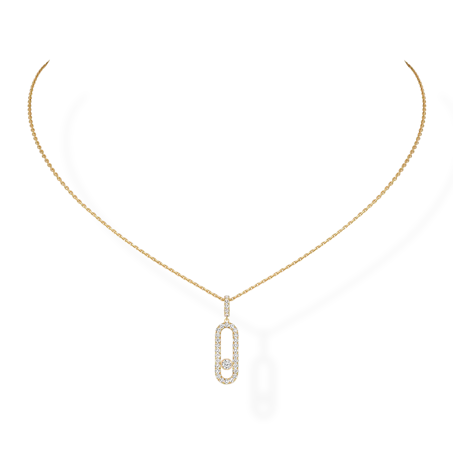Move Uno Paved Necklace