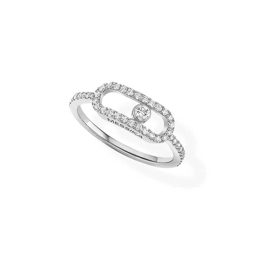 Move Uno Pave Diamond Ring