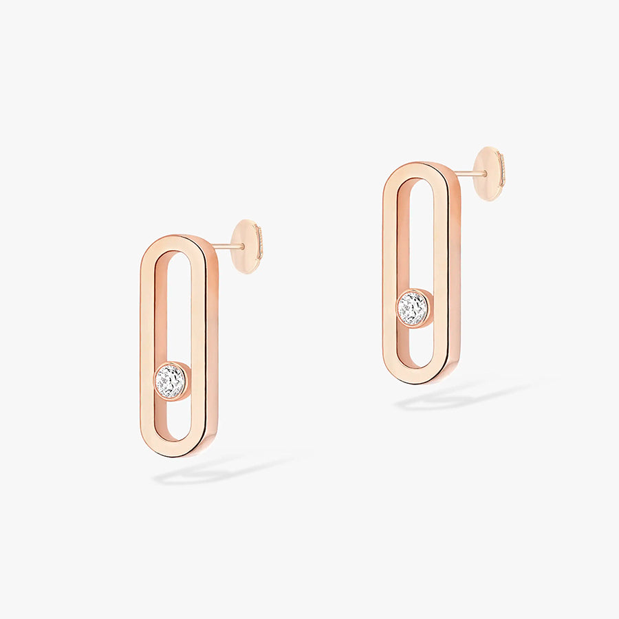 Move Uno Earrings with Diamond