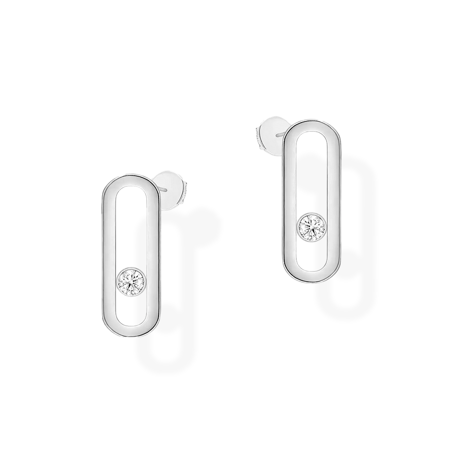 Move Uno Earrings with Diamond