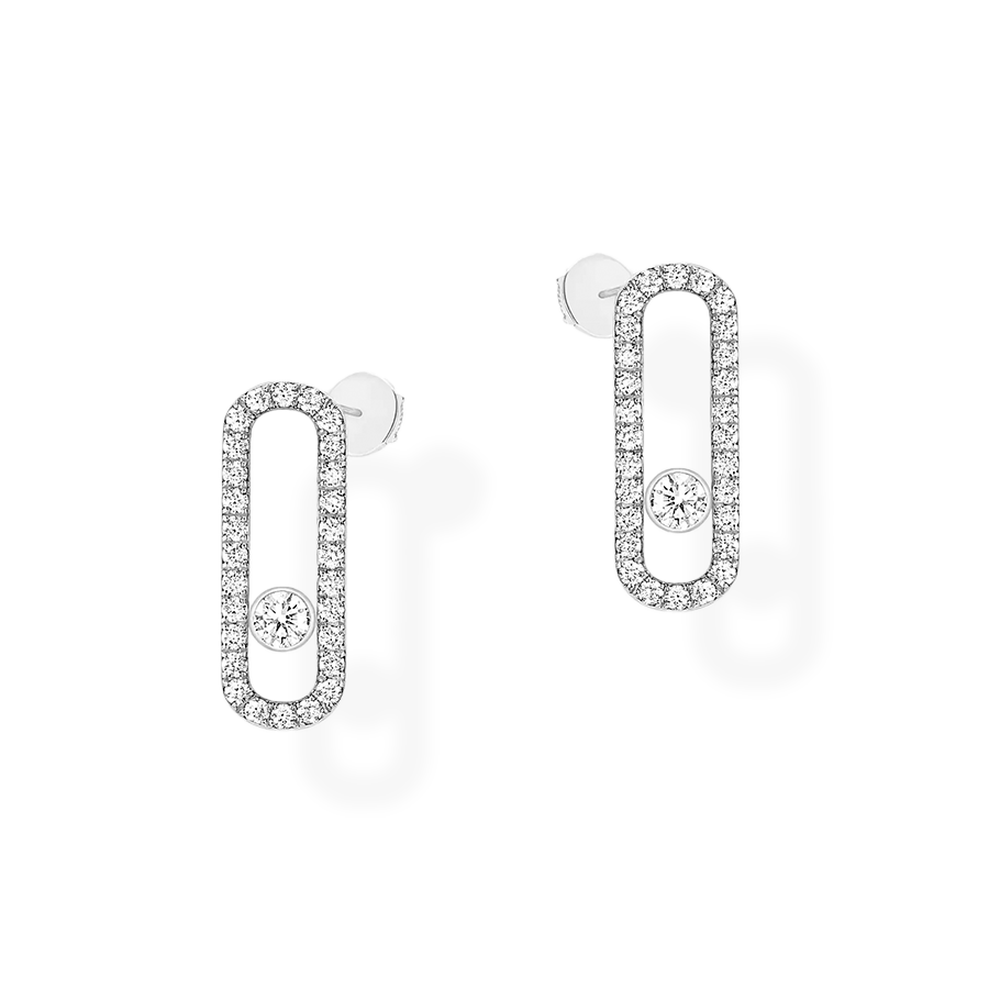 Move Uno Diamond Pave Earrings