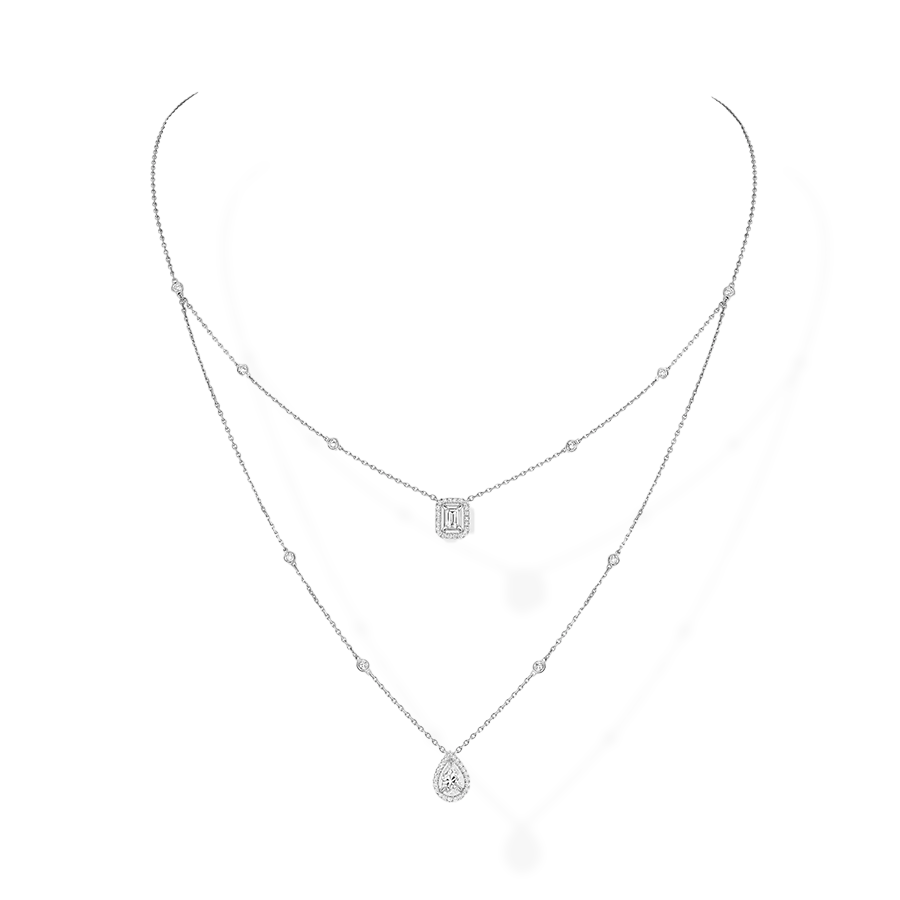 My Twin 2 Row 0.40ct x 2 Necklace