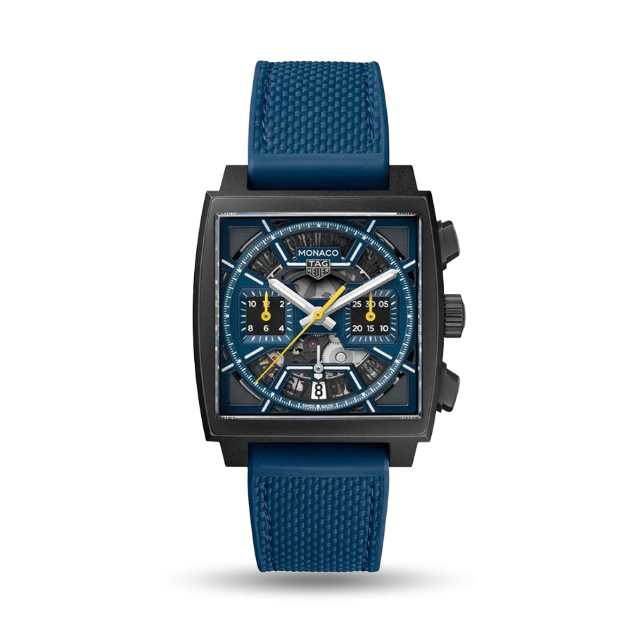 TAG HEUER Monaco Chronograph 39 Blue DLC Titanium