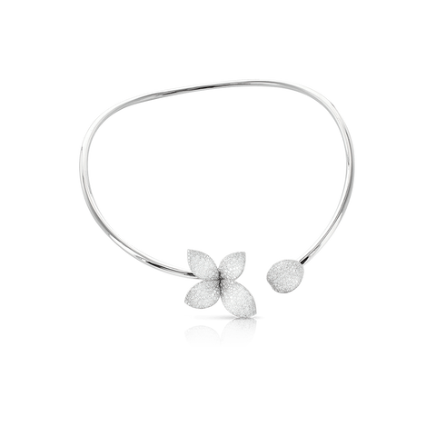 Giardini Segreti Necklace White Gold Single Flower