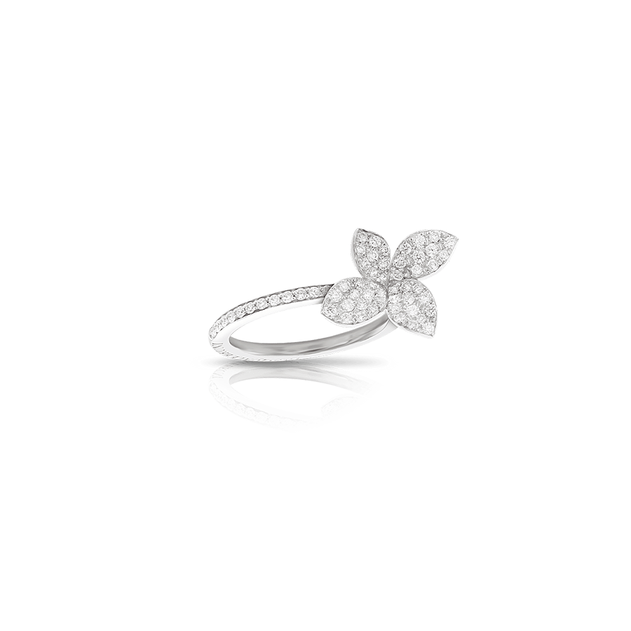 Petit Garden Ring White Gold Small Flower