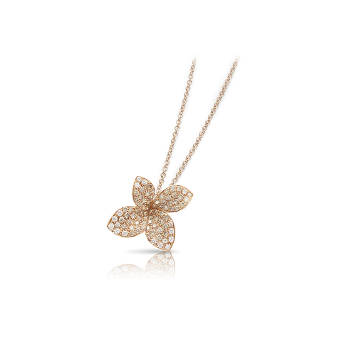 Petit Garden Necklace Pink Gold Medium Flower