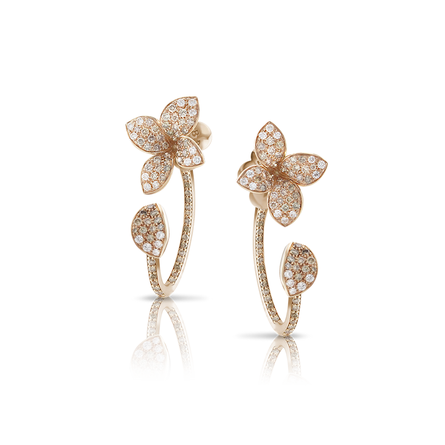 Petit Garden Earrings Pink Gold