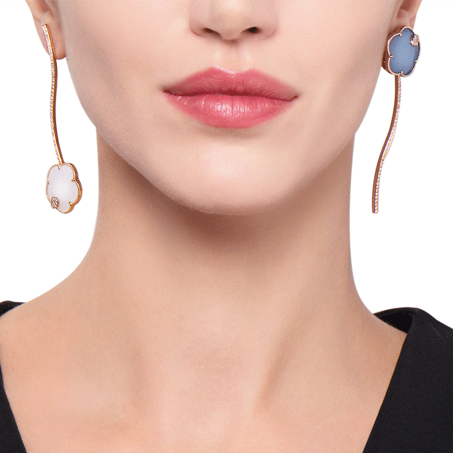 Joli Earrings Pink Gold