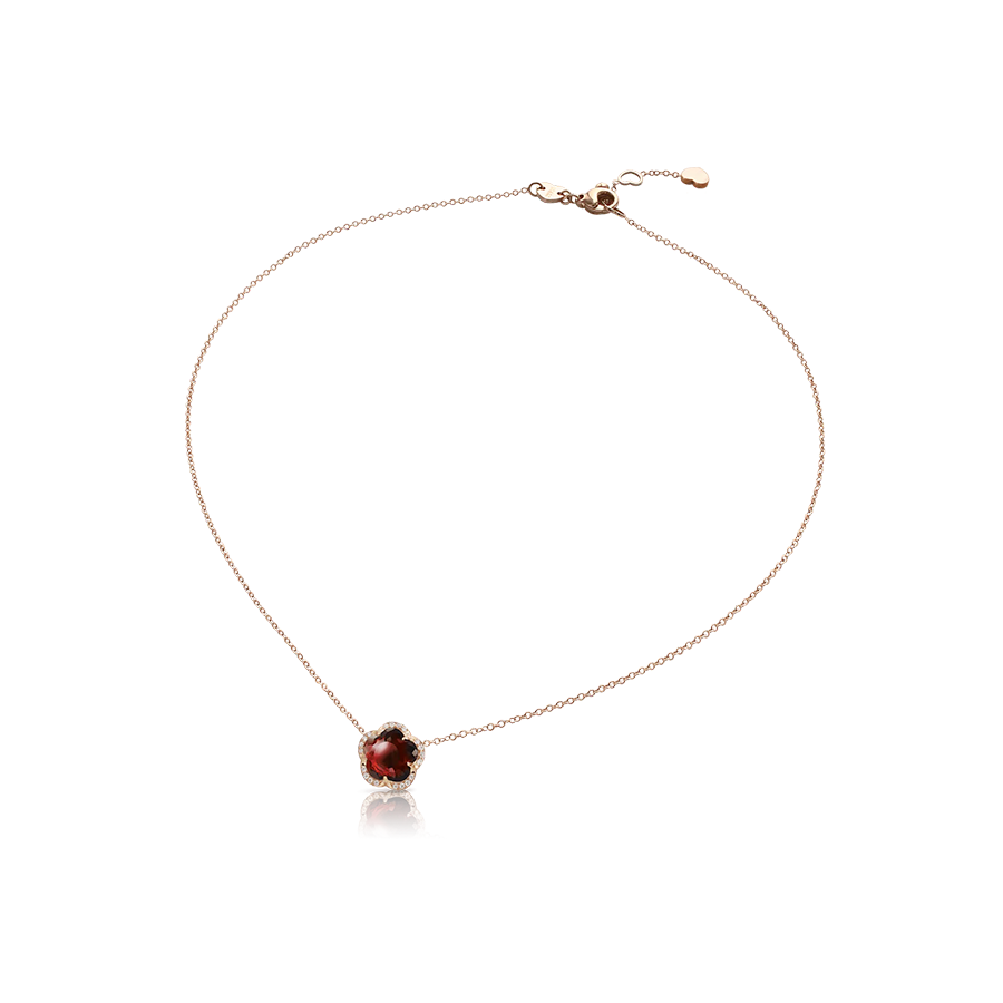 Je T'Aime Necklace Pink Gold