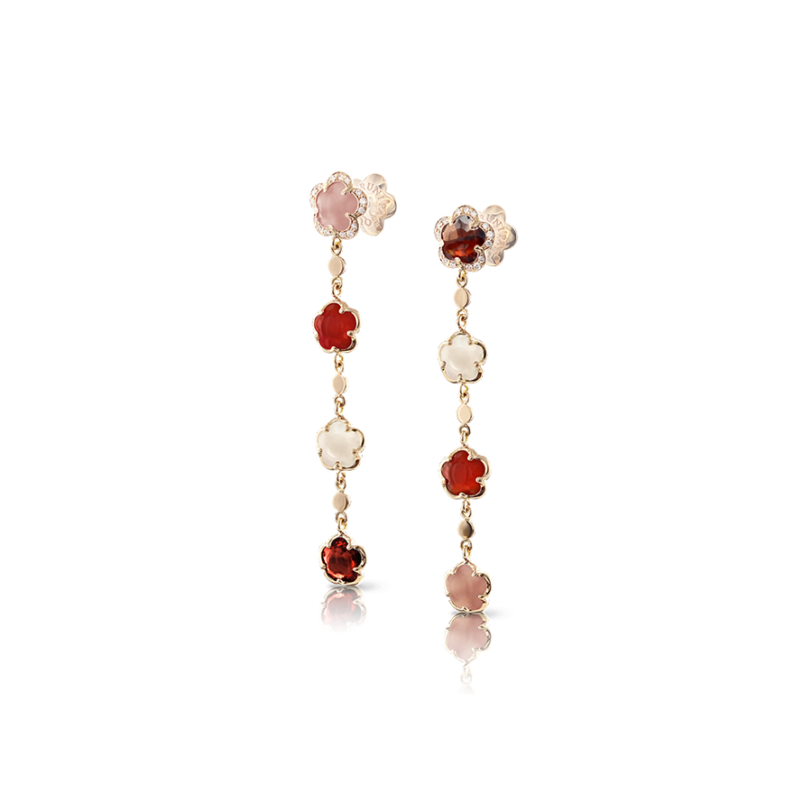 Figlia Dei Fiori Earrings Pink Gold