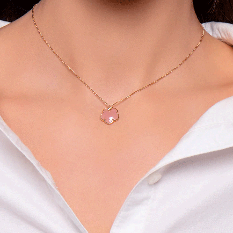 Petit Joli Necklace Pink Gold