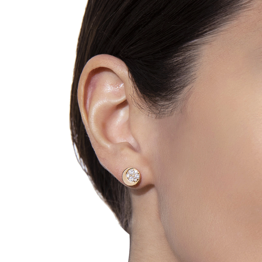 Luce Earrings Pink Gold