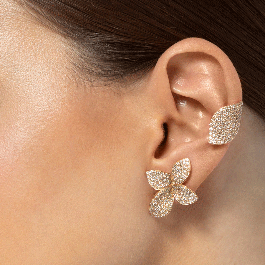 Aleluia Ear Cuff Pink Gold Single